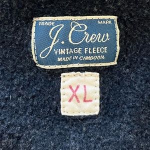 J CREW vintage fleece zip up